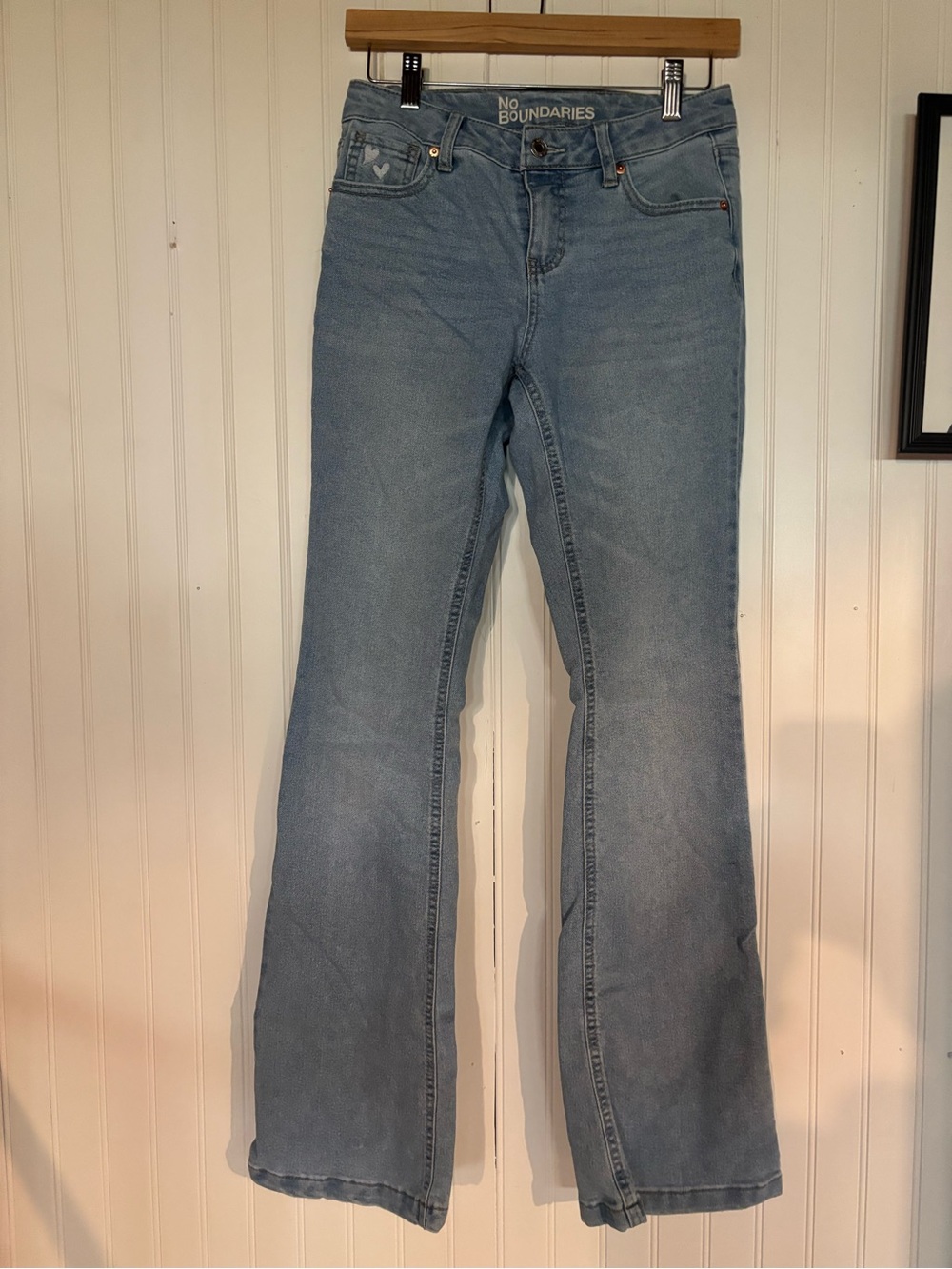 No Boundaries Light Blue Flare Jeans